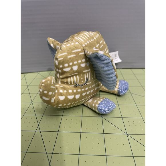 Mary Meyer Rattle Boho Elephant Plush Stuffed Animal Baby Toy Infant 5.5" Green - Picture 2 of 13